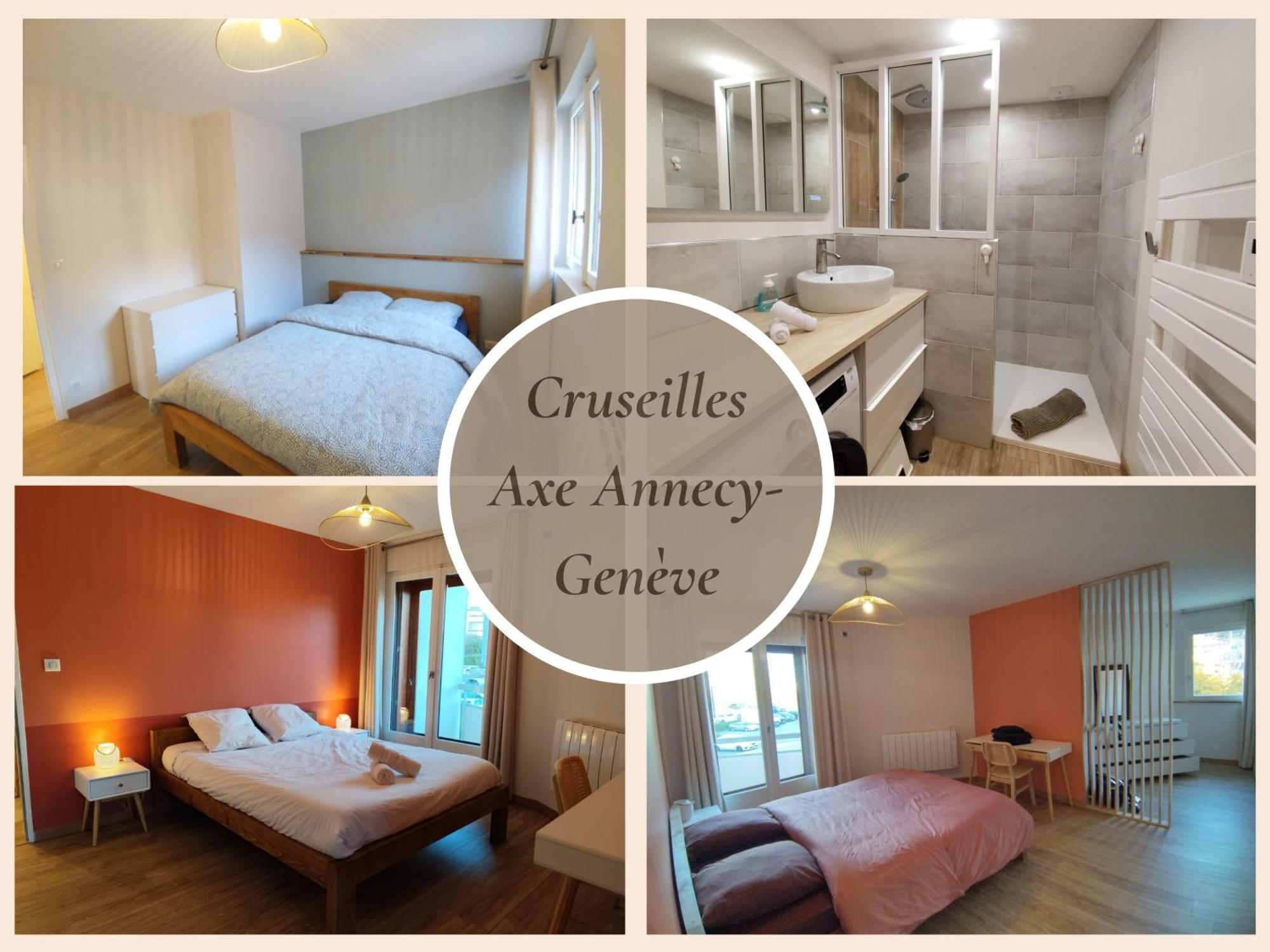 L'Ecrin Connecte-Axe Annecy-Geneve-Wifi-Confort 크루세일레 외부 사진